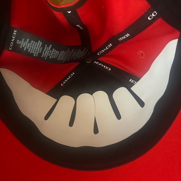 COACH Unisex Logo Embroidered Adjustable Hats in Black - Picture 6 of 9